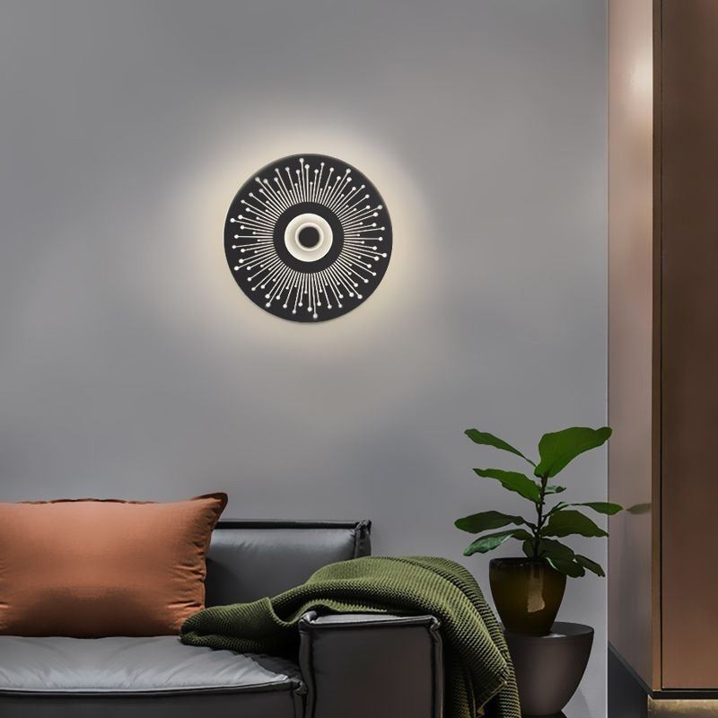 Wandleuchte Nordic Vollkupfer Hohle runde Wandleuchte