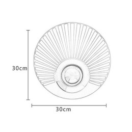 Nordische Messing-Wandlampe, ausgehöhlte runde Form, Wandleuchte
