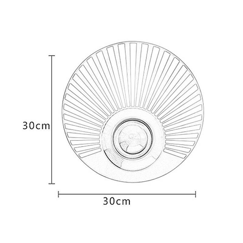 Nordische Messing-Wandlampe, ausgehöhlte runde Form, Wandleuchte