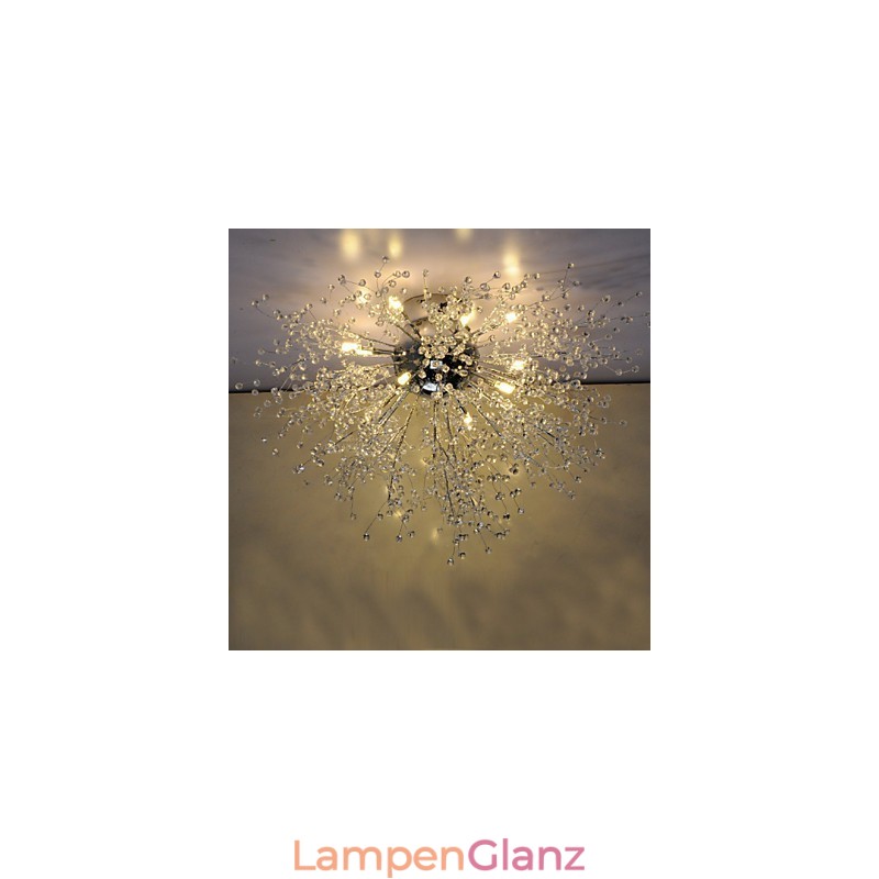 Moderne Feuerwerkskugel, AcrChrome-Metall, Unterputzmontage, GDNS