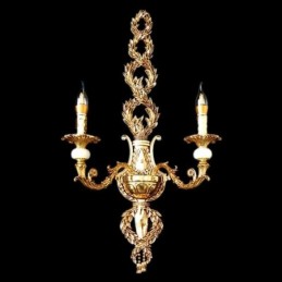 Europäische Wandleuchte Luxuriöse Blütenblatt Wandleuchte Jade Dekoration Lampe Nachttischbeleuchtung