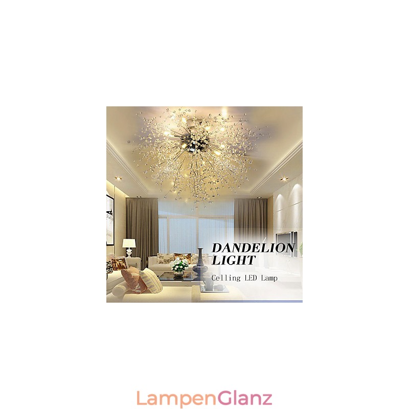 Moderne Feuerwerkskugel, AcrChrome-Metall, Unterputzmontage, GDNS