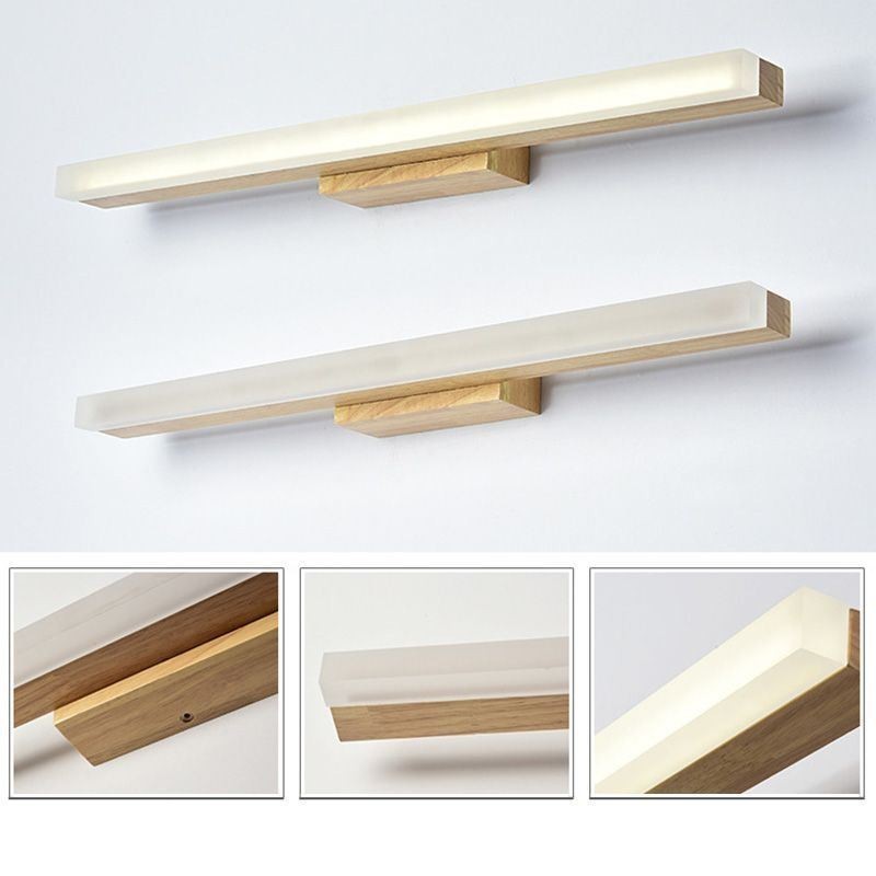 Spiegelleuchte Massivholz Wandleuchte Moderne Wandleuchte