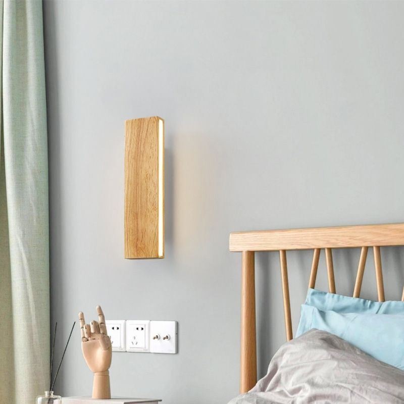 Moderne Wand Holz Leuchte Eingang Gang Lichter Nordic Nacht Wand Licht