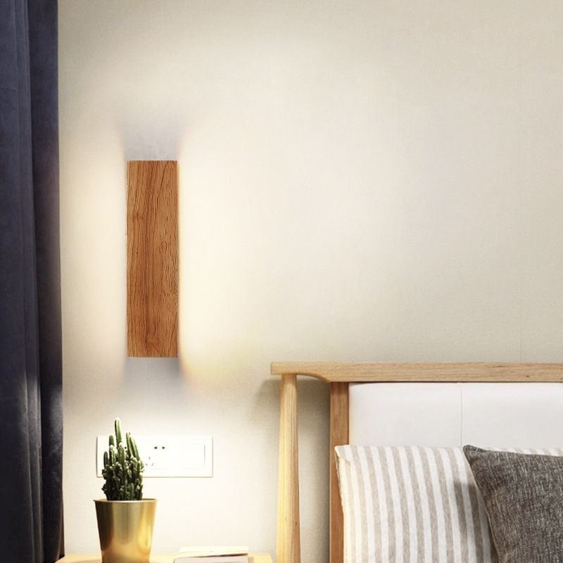 Moderne Wand Holz Leuchte Eingang Gang Lichter Nordic Nacht Wand Licht