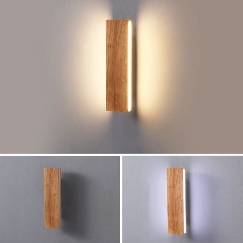 Moderne Wand Holz Leuchte Eingang Gang Lichter Nordic Nacht Wand Licht