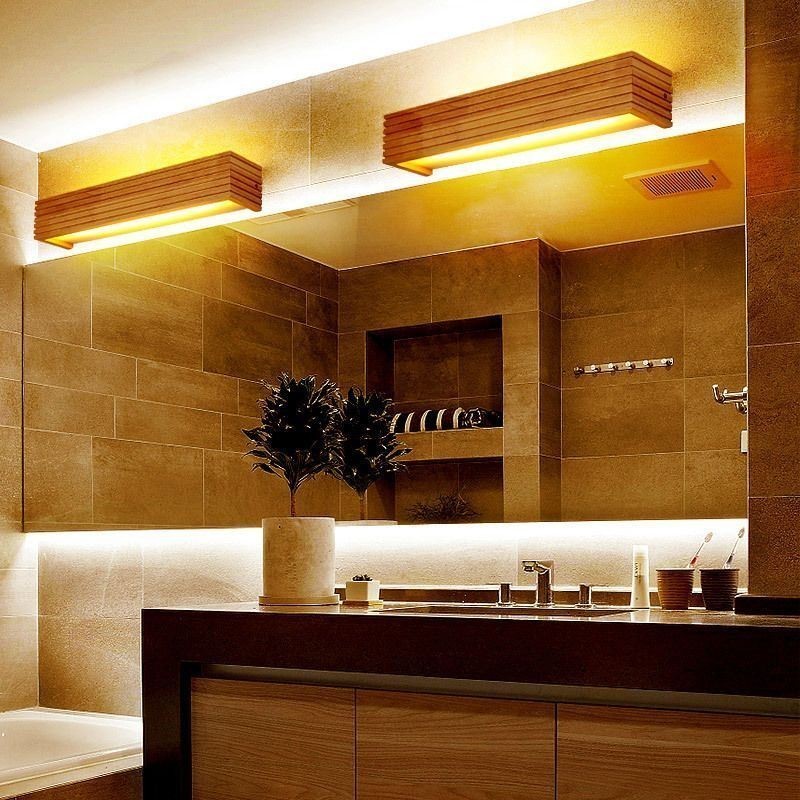 Japanischen Stil Holz Wand Lampen Lampe Bad Hause Wand Leuchte