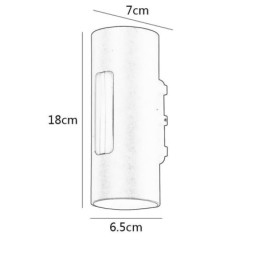 Wasserdichte Wandleuchte Aluminium Wandleuchte Hof