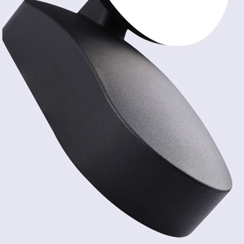 Moderne minimalistische Aluminiumlampe, wasserdichte Halbmond-Wandleuchte für den Garten