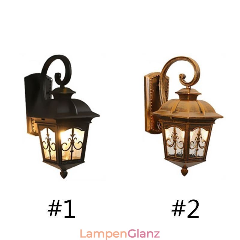 Europäische Retro Outdoor Wand Licht Wasserdichte Pfeil Blume Wand Leuchte