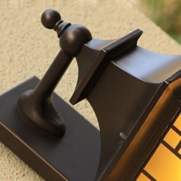 Chinesische Außenwandleuchte Wasserdichte Fenstergitter-Wandlampe