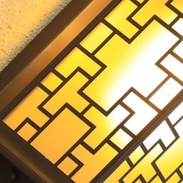 Chinesische Außenwandleuchte Wasserdichte Fenstergitter-Wandlampe