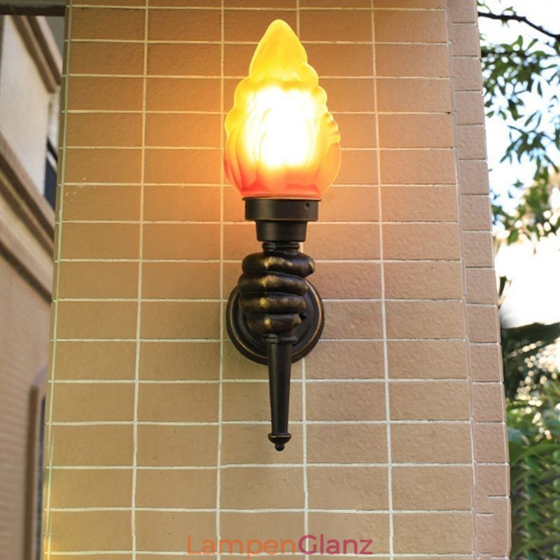 Europäische Retro Outdoor Wandleuchte Wasserdichte Taschenlampe Form Wandleuchte