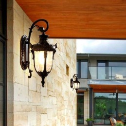 Europäische Außenleuchte Wasserdicht Single Head Wandleuchte Hof Korridor Garten