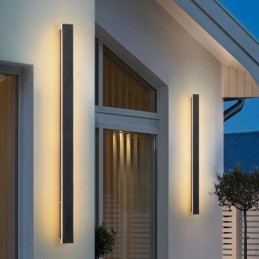 Outdoor Lange Moderne Zeitgenössische Wand Lampe Wandleuchte Wand Licht IP 44 für Veranda Terrasse Garten