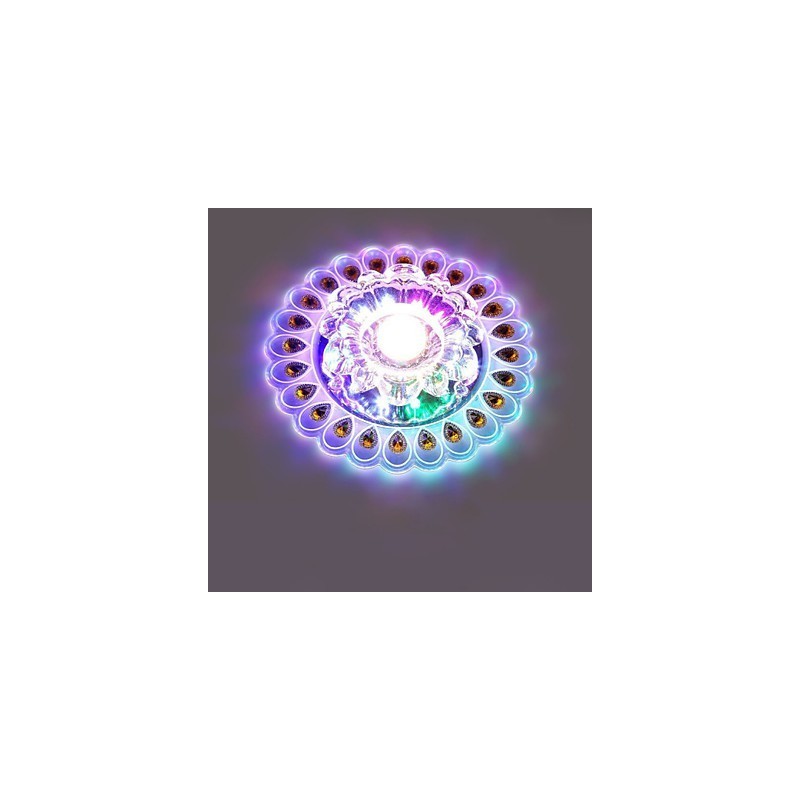 Kristall Deckenleuchte Spotlight SMD 3W Kreative Lampe Leuchtstoffröhre Bunte Farbe Dome Licht