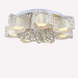 Flush Mount Crystal Modern Contemporary Metal