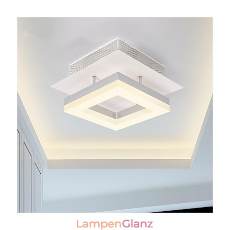 Moderne, zeitgenössische Deckenleuchte aus Acryl, 9 W