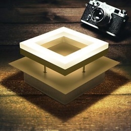 Moderne, zeitgenössische Deckenleuchte aus Acryl, 9 W