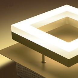 Moderne, zeitgenössische Deckenleuchte aus Acryl, 9 W