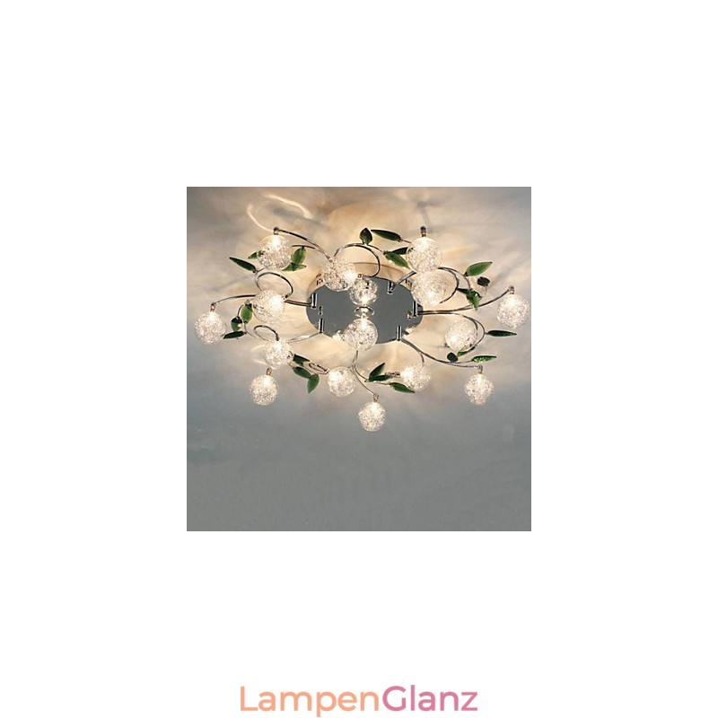 Grüne Kristall Deckenleuchte Runde Luft Lichter Lampe Lampe Eisen