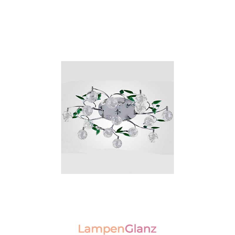 Grüne Kristall Deckenleuchte Runde Luft Lichter Lampe Lampe Eisen