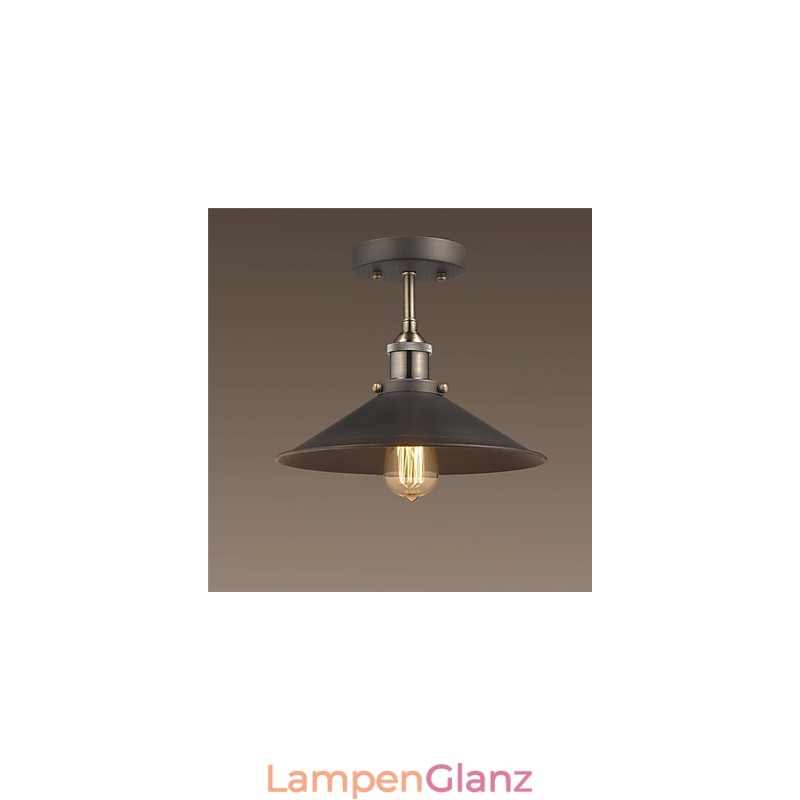 Vintage Mini Edison Deckenleuchte 1 Licht Metall Unterputzmontage