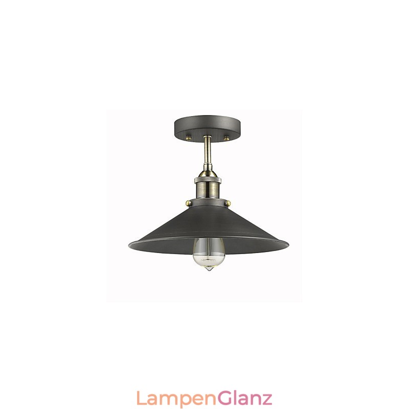 Vintage Mini Edison Deckenleuchte 1 Licht Metall Unterputzmontage