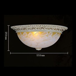 Weiße Unterputzleuchte Muster Glas Harz Gold Carving Europäischen Klassischen