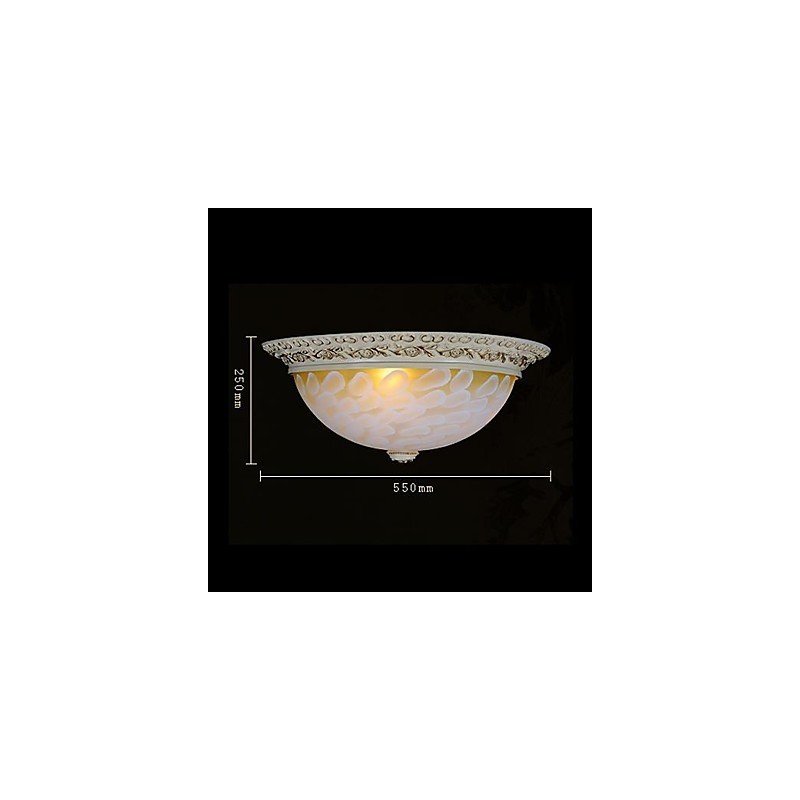 Weiße Unterputzleuchte Muster Glas Harz Gold Carving Europäischen Klassischen