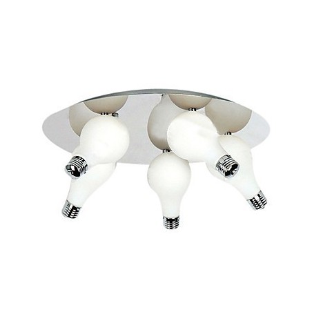 Moderne Deckenleuchte mit 5 Lichtern in runder Form (G4-Glühbirnensockel) Moderne Deckenleuchte mit 5 Lichtern in runder Form (G4-Glühbirnensockel)