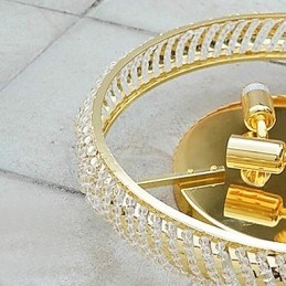 Luxuriöse Deckenleuchte mit 4 Lichtern in Gold