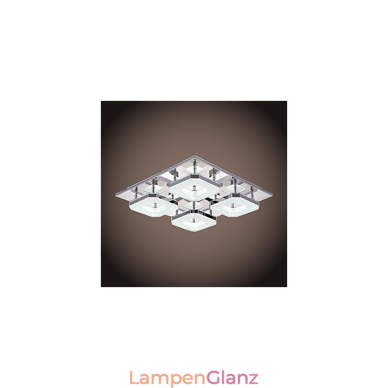 Acryl Unterputz 4 Licht Moderne Acryl Galvanik Edelstahl