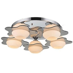 Moderne Deckenleuchte Unterputz 5 Lichter Zeitgenössisches Metall