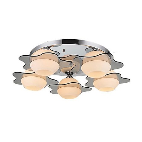 Moderne Deckenleuchte Unterputz 5 Lichter Zeitgenössisches Metall Moderne Deckenleuchte Unterputz 5 Lichter Zeitgenössisches Metall