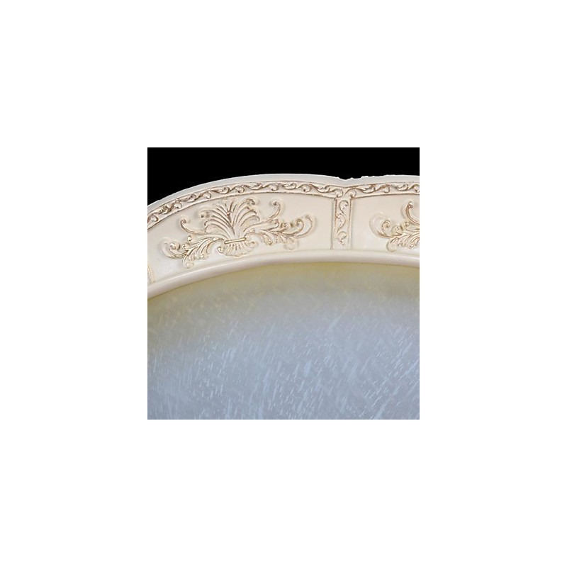 Weiße Unterputzleuchte Gelb Weiß Glas Harz Muster Carving Europäischen Klassischen