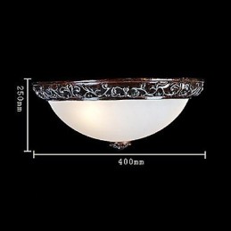 Deckenleuchte Glas Harz Silber Carving Europäischen Klassisch