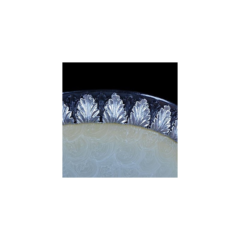 Deckenleuchte Muster Glas Harz Silber Carving Europäischen Klassischen