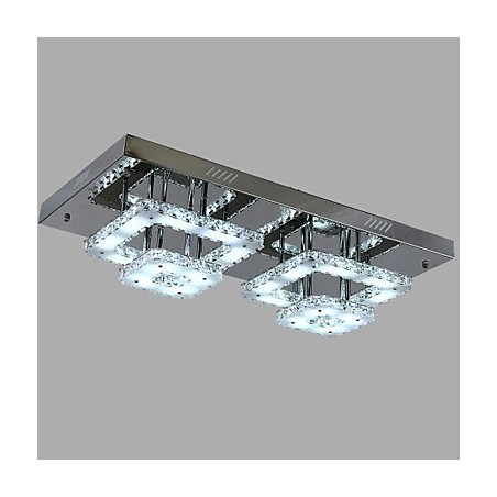 Moderne zeitgenössische Kristall Chrom Metall Unterputz Moderne zeitgenössische Kristall Chrom Metall Unterputz