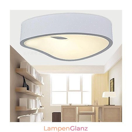 Pendelleuchten 1 Licht Modernes weißes Metall und Acryl