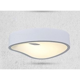 Pendelleuchten 1 Licht Modernes weißes Metall und Acryl