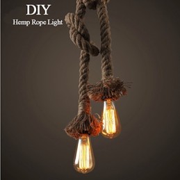 1 Licht DIY Kunst Hanfseil Licht Kreative Hanfseil Droplight