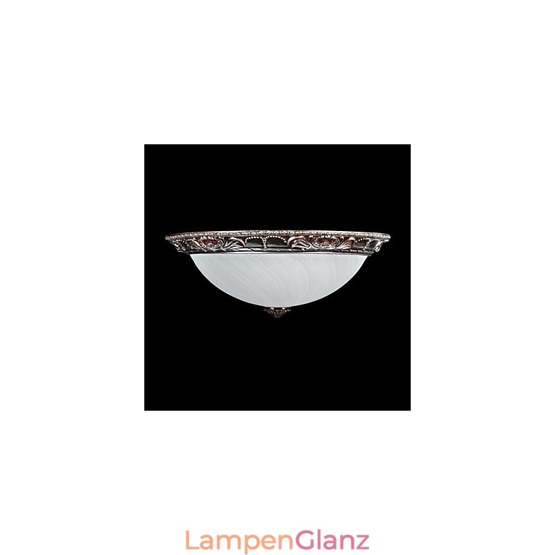 Deckenleuchte Glas Harz Silber Carving Retro Europäischen Klassischen