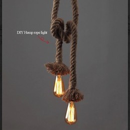 1 Licht DIY Kunst Hanfseil Licht Kreative Hanfseil Droplight