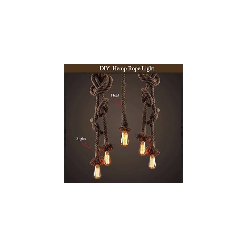 1 Licht DIY Kunst Hanfseil Licht Kreative Hanfseil Droplight