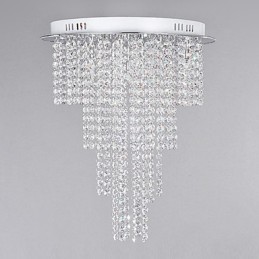 Kristall Deckenleuchte 8 Licht Moderne Metall Galvanisierung