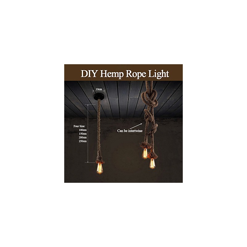 1 Licht DIY Kunst Hanfseil Licht Kreative Hanfseil Droplight