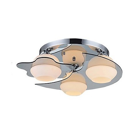 Moderne Deckenleuchte Unterputz 3 Lichter Zeitgenössisches Metall Moderne Deckenleuchte Unterputz 3 Lichter Zeitgenössisches Metall