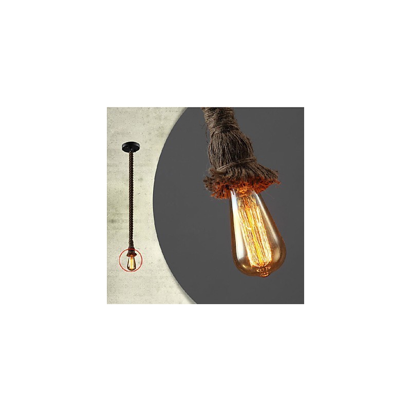 1 Licht DIY Kunst Hanfseil Licht Kreative Hanfseil Droplight
