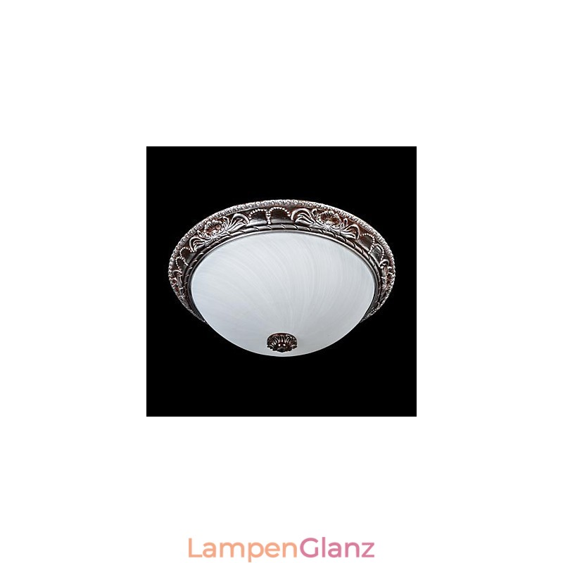 Deckenleuchte Glas Harz Silber Carving Retro Europäischen Klassischen